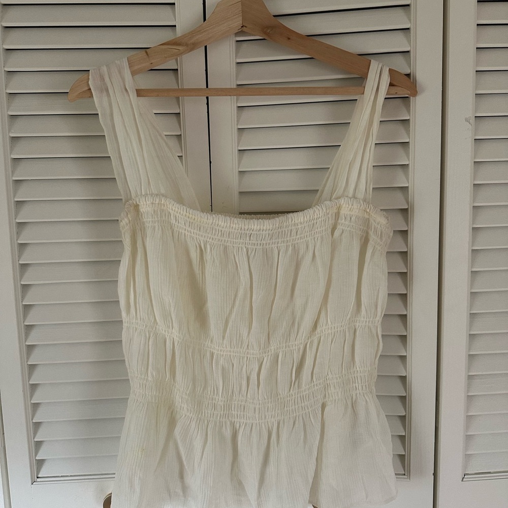 H&M Cream Sleeveless Top